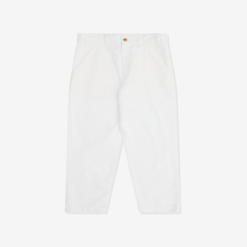 Black Comme des Garons - Tapered Leg Trouser - (White)