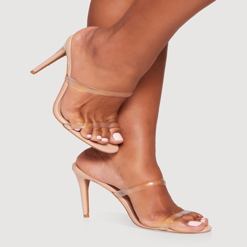 Double Jelly Band Stiletto Heel Pumps