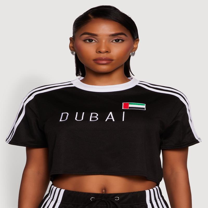 Graphic Cropped Soccer Jersey