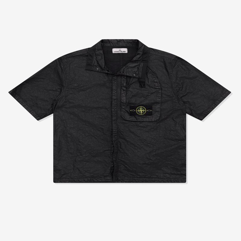 Stone Island - Men's 1/4 Shirt Badge - (Black)