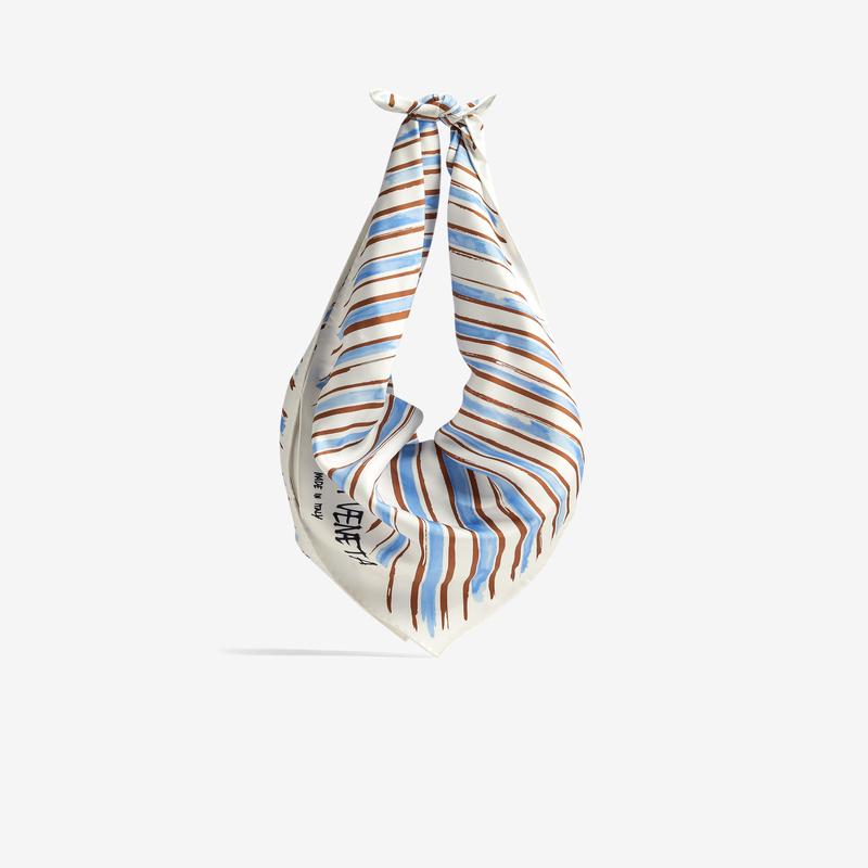 Bottega Veneta - Foulard Top Handle - (Admiral/Brown)