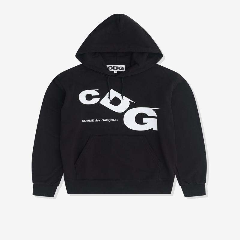CDG - CDG Printed Logo Hoodie - (Black)