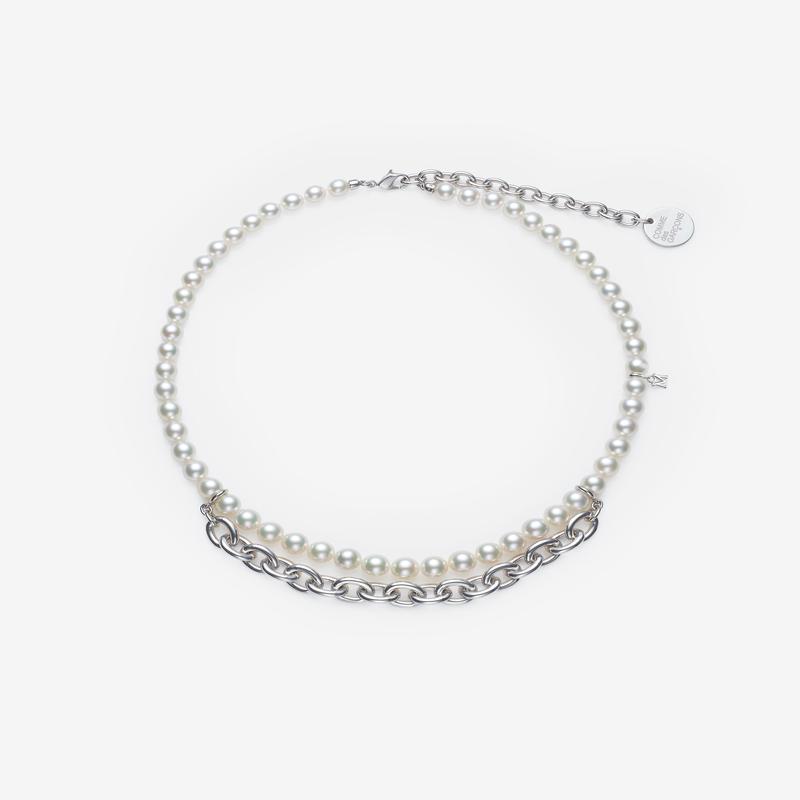 Comme des Garons - Mikimoto  Necklace - (Silver)