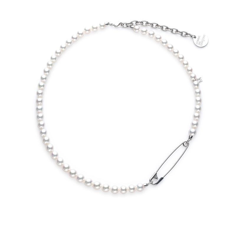 Comme des Garons - Mikimoto Safety Pin Necklace - (Silver)