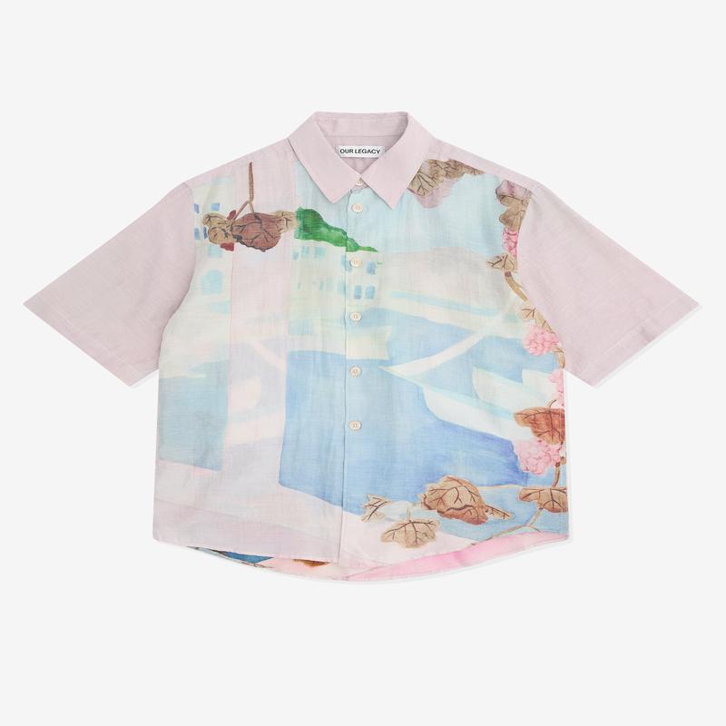 Our Legacy - Mens Beyond Shirt Shortsleeve - (Marina Vista Print Cotton Silk)