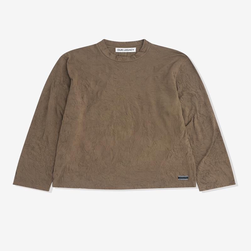Our Legacy - Mens Big Long Sleeve - (Olive Crinkle Jersey)