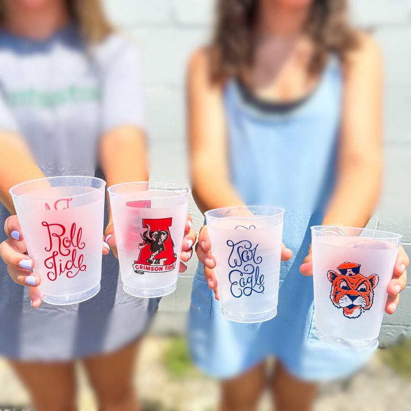 Scarlet & Gold Frosted Cups 6pk