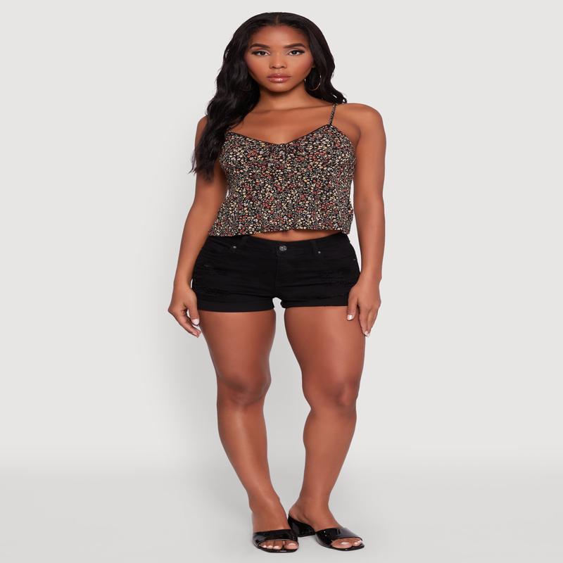 Ambiance Ditsy Floral Cami with Tie Front