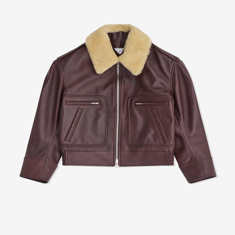Bottega Veneta - Womens Padded Leather Blouson - (Madder Brown)