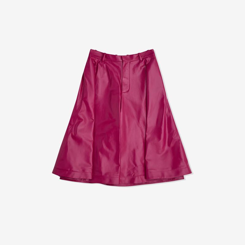 Bottega Veneta - Womens Shiny Nappa Coulotte - (Boysendberry)