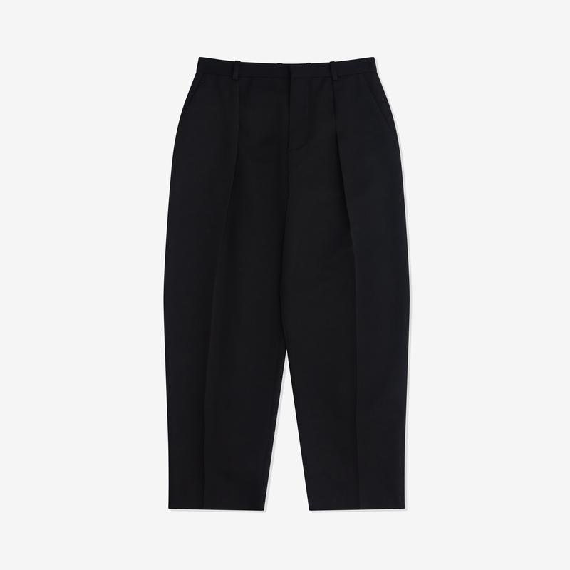 Bottega Veneta - Womens Wool Grain De Poudre Trousers - (Black)