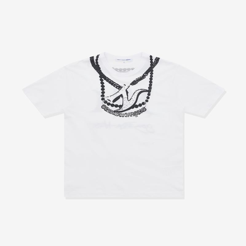 CDG Shirt - Mens A$AP Nast Chain T-Shirt - (White)