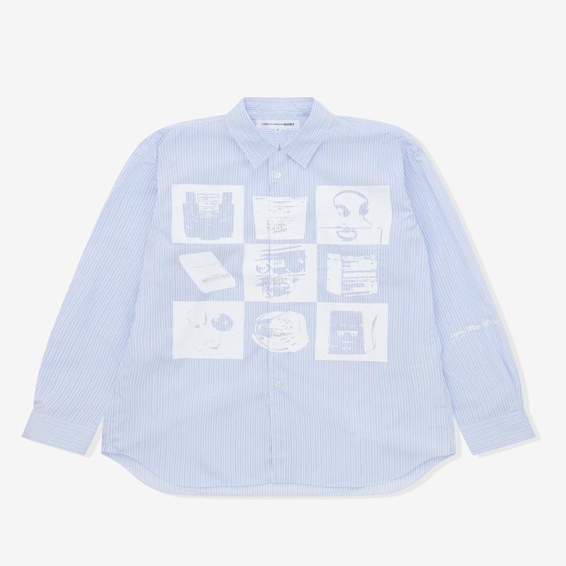 CDG Shirt - Mens A$AP Nast Tech Shirt - (White Print)