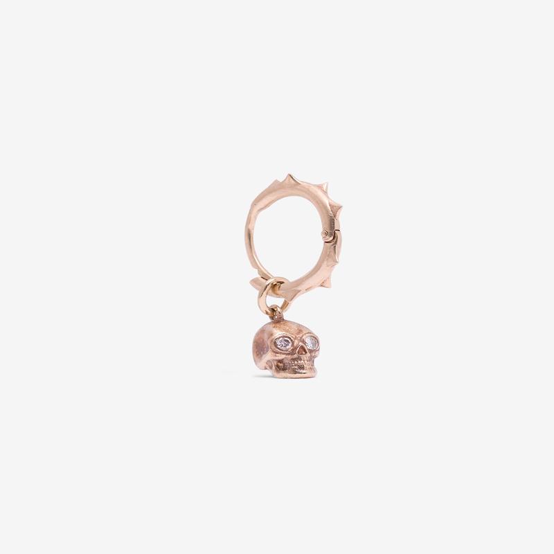 Courtney Mc - Mori Skull Earring - (14K Yellow Gold)