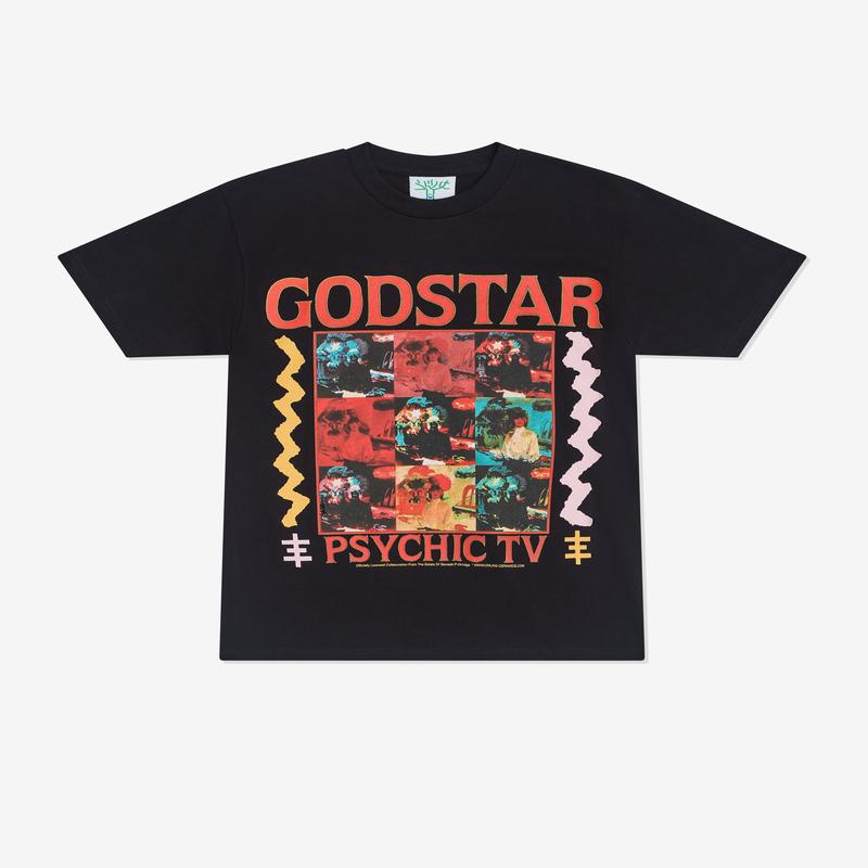 Online Ceramics - Men's Genesis P-Orridge Godstar T-Shirt - (Black)