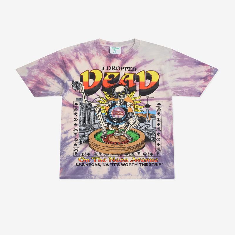 Online Ceramics - Men's On The Neon Avenue T-Shirt - (Tie-Dye)