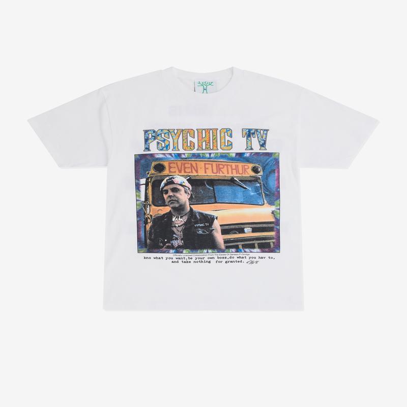 Online Ceramics - Mens Genesis P-Orridge Even Furthur T-Shirt - (White)