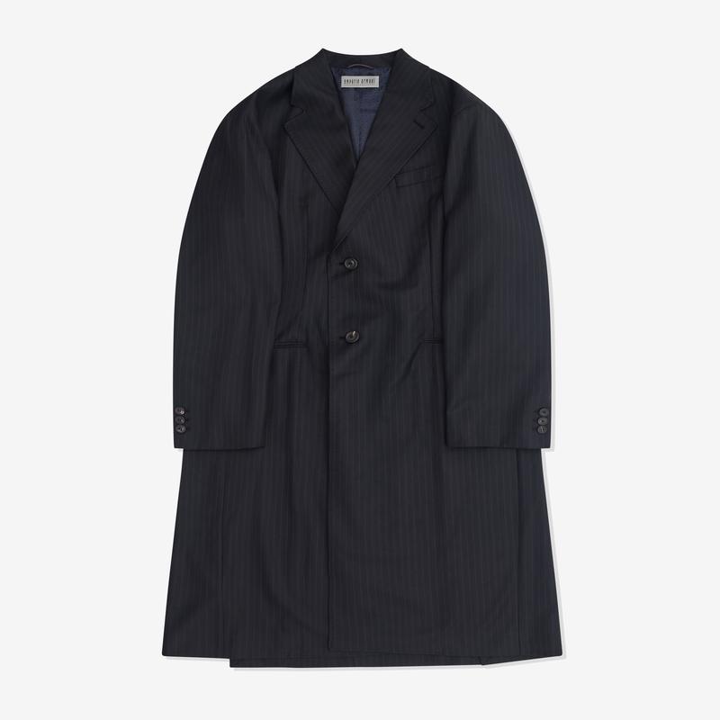 Our Legacy Work Shop - Mens Armani Lungo Coat - (Linee Di Mezzanotte Wool)