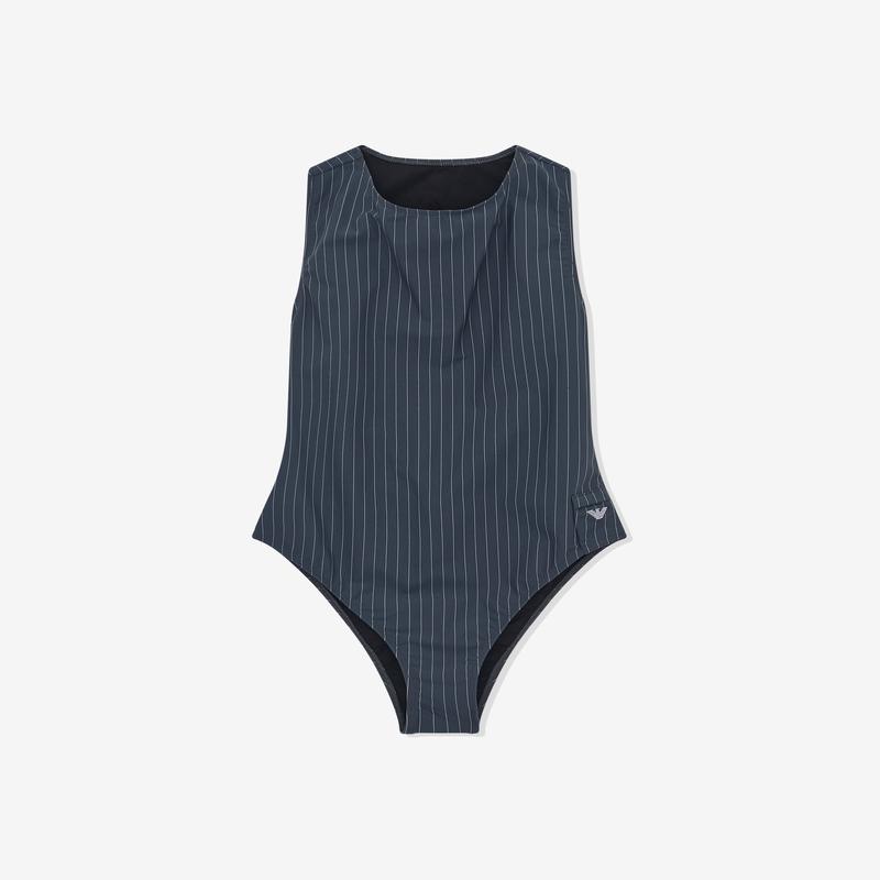 Our Legacy Work Shop - Womens Armani Pyla Swimsuit - (Liguria Pinstripe)