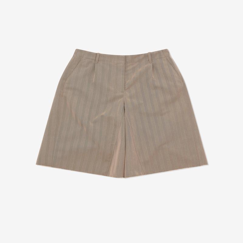 Our Legacy Work Shop - Womens Armani Vasto Shorts - (Polvere Herringbone)