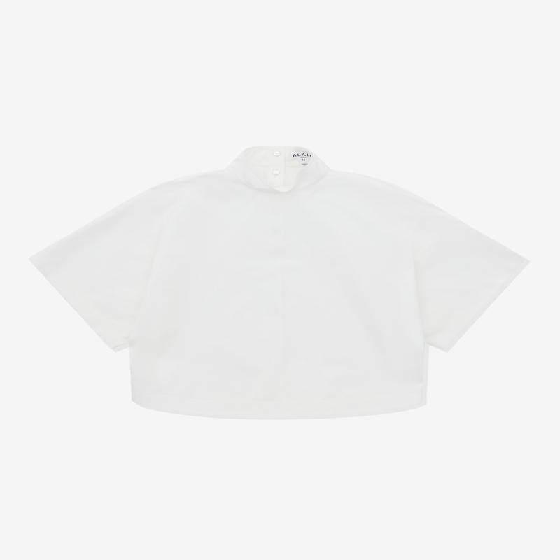 Alaa - Womens High Neck Top - (White)