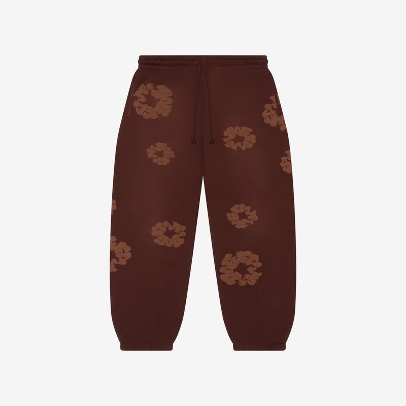Denim Tears - Mens Mono Cotton Wreath Sweatpants - (Brown)