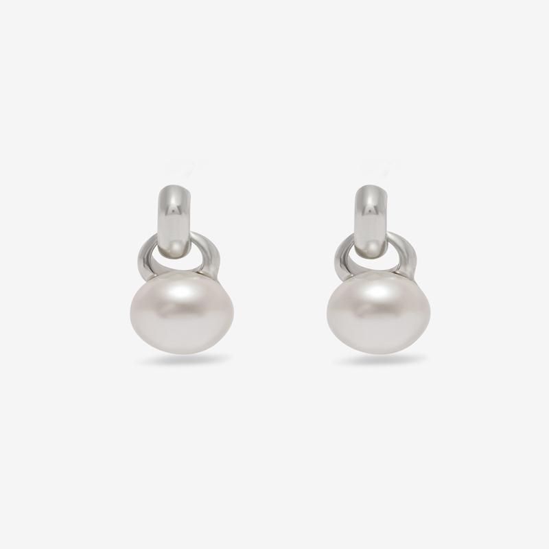 Sophie Buhai - Everyday Pearl Earrings - (Silver)