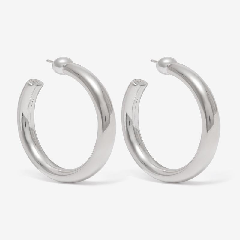 Sophie Buhai - Medium Everyday Hoops - (Silver)