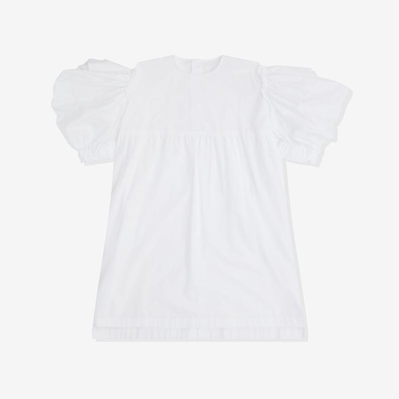 Tao - Womens Puff Sleeve Dress - (White)