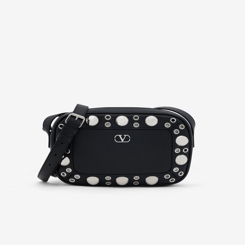 Valentino Garavani - Mens Nellcte Leather Shoulder Bag - (Black)