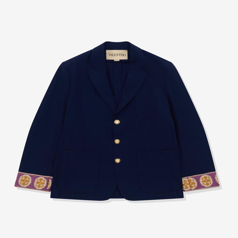 Valentino - Mens Single-Breasted Jacket - (Navy)