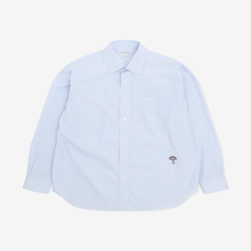 Bottega Veneta - Men's Cotton Poplin Stripe Shirt - (Blue)