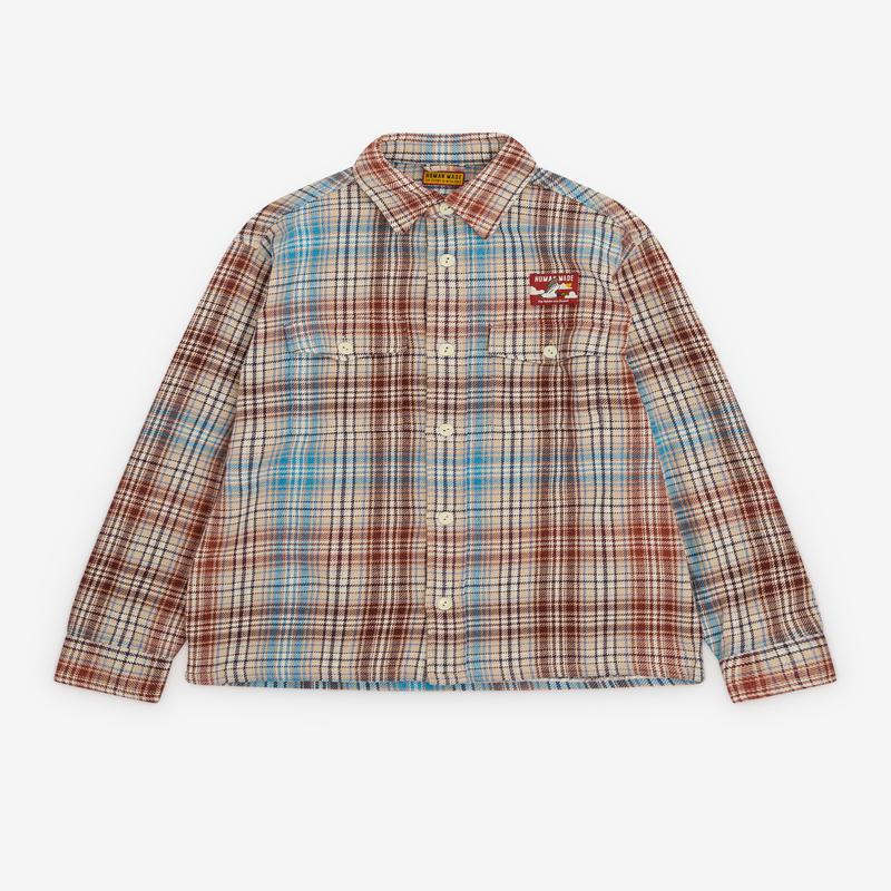 Human Made - Mens Check Shirt - (Beige/Brown/Blue)