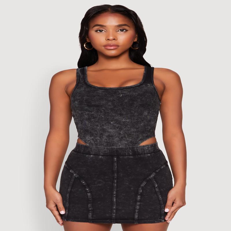 Mineral Wash High Cut Bodysuit
