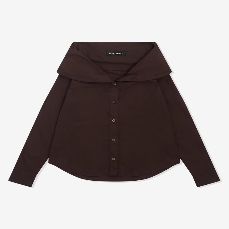 Our Legacy - Womens Kaonashi Shirt - (Hefty Brown Coarse Poplin)