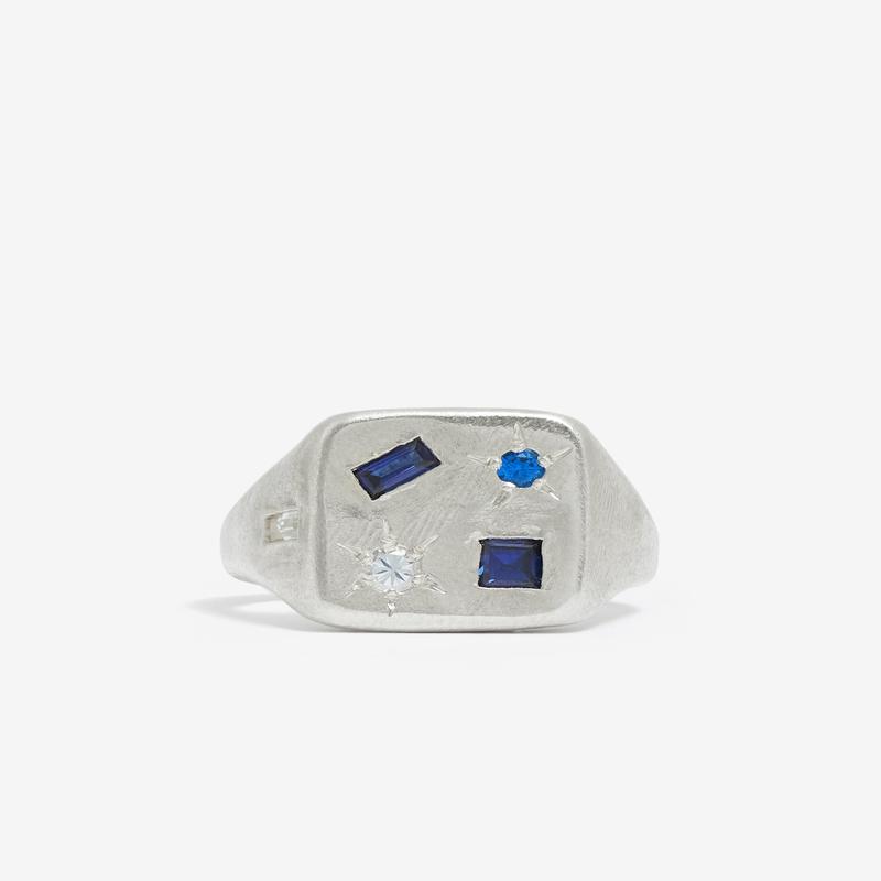 Seb Brown - Silver Tablet Ring - (Sterling Silver)
