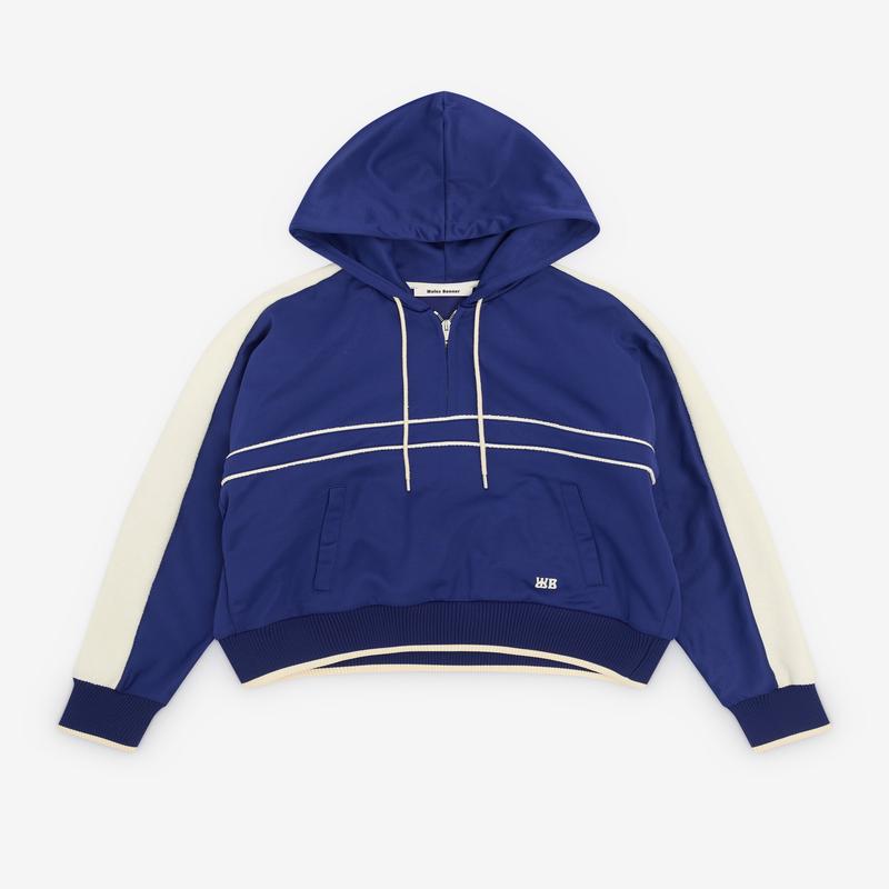 Wales Bonner - Womens Mantra Hoodie - (Navy/Cream)