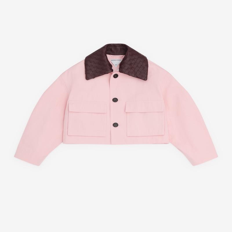 Bottega Veneta - Womens Cotton Twill Jacket - (Camelia)