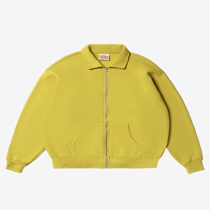 Cease - Men's Collar Zip Sweatshirt - (Moss)