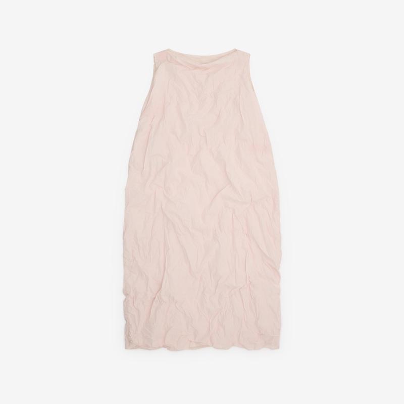 Daniela Gregis - Womens Washed Cotton Sleeveless Dress - (Dusty Pink)