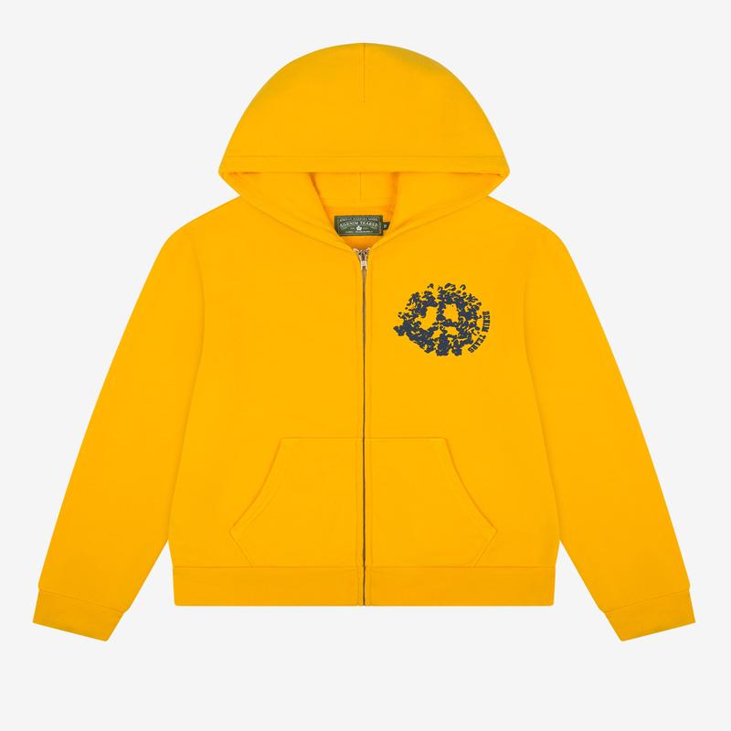Denim Tears - Denim University Zip Hoodie - (Yellow)