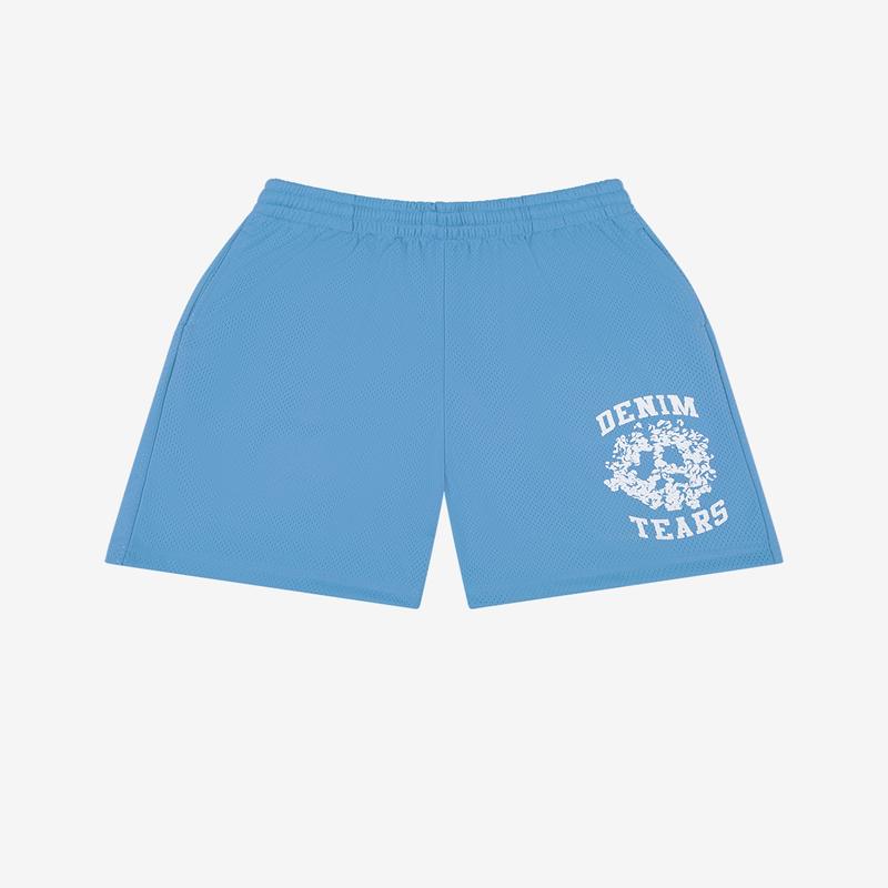 Denim Tears - Mens Denim University Mesh Shorts - (Light Blue)