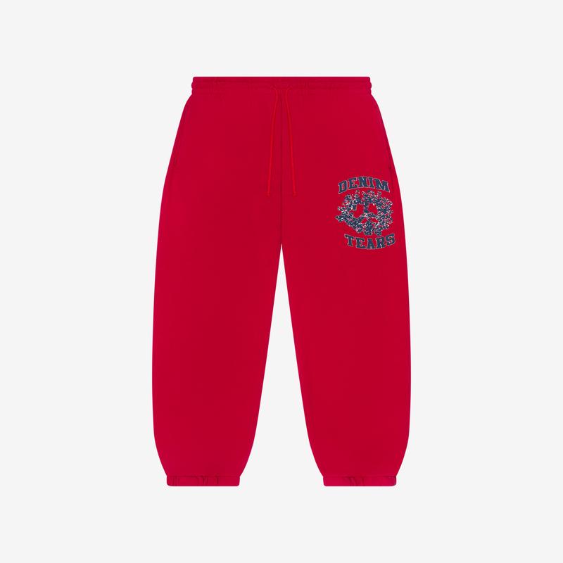 Denim Tears - Mens Denim University Sweatpants - (Red)