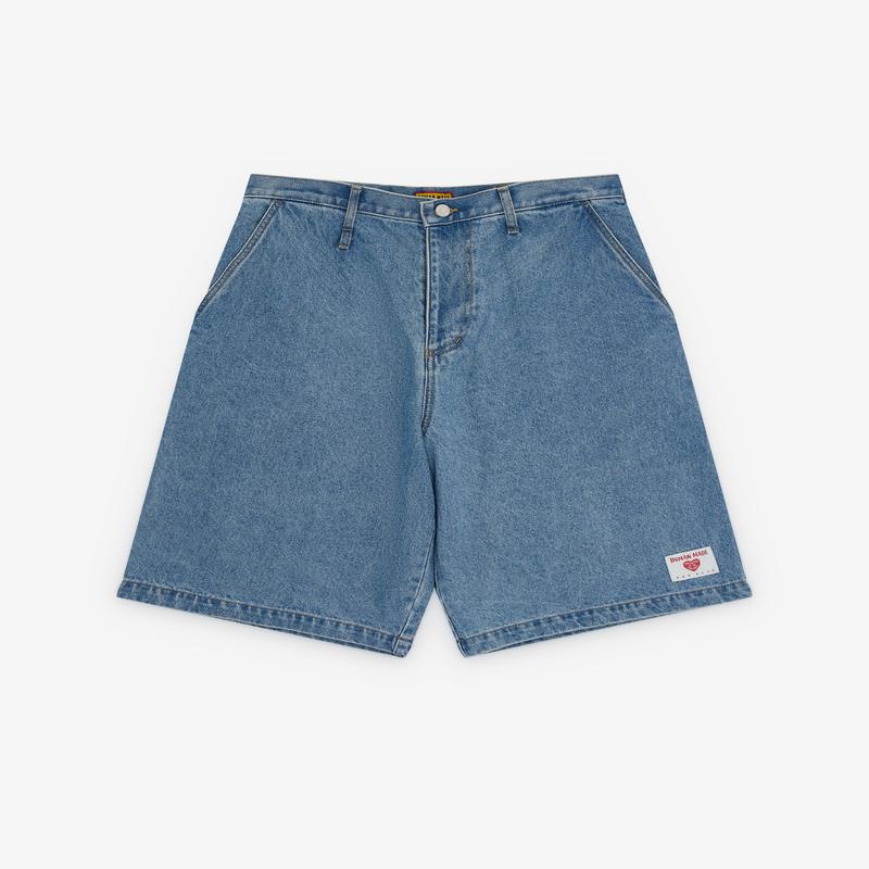 Human Made - Mens Denim Painter Shorts - (Indigo)