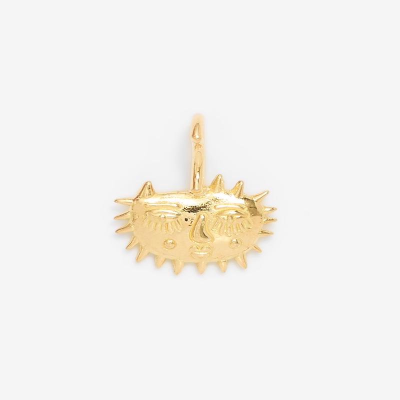 Kasmira's Moon - Sam Sun Teen Charm - (Yellow Gold)