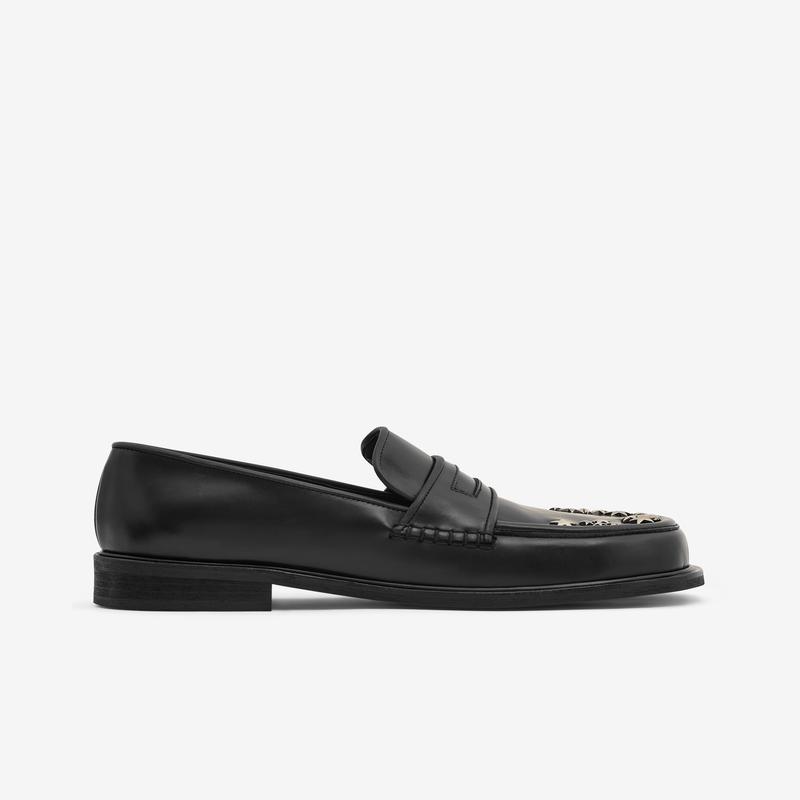 No Idea - Mens Wide Dough Star Sign Loafer - (Black)