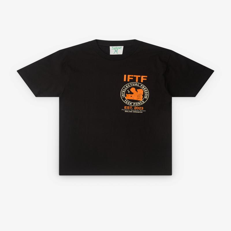 Online Ceramics - Intellectual Freedom Task Force T-Shirt - (Black)