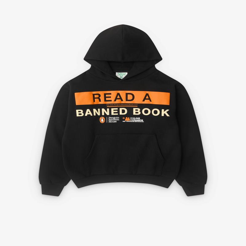 Online Ceramics - Read A Banned Book Hooded Sweatshirt - (Black)