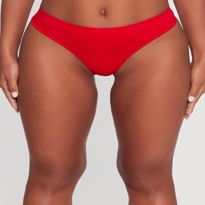 Solid Seamless Thong Underwear