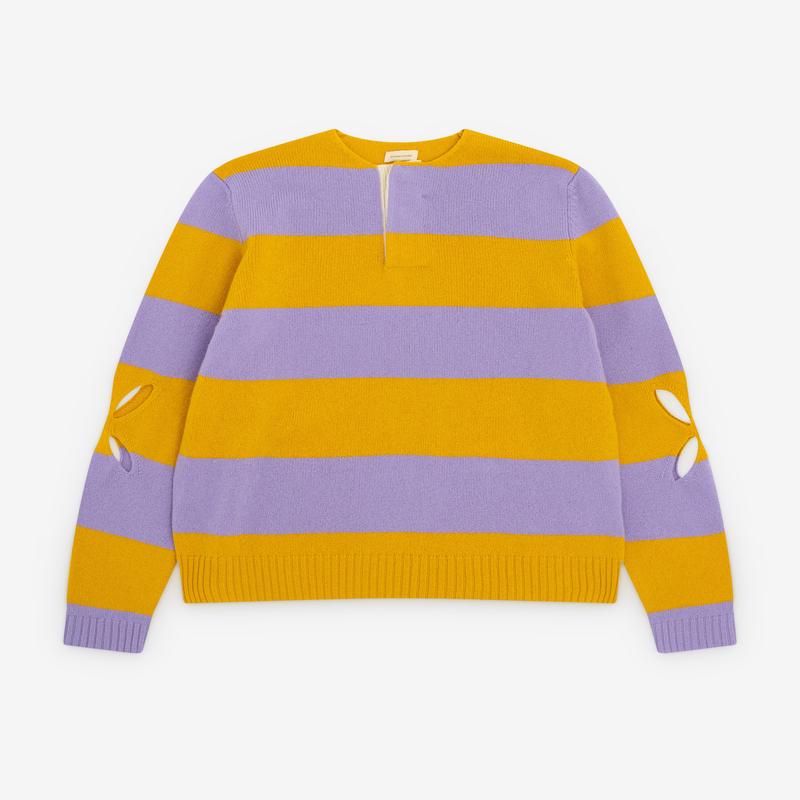Stefan Cooke - Mens Rugby Knit - (Yellow/Purple)